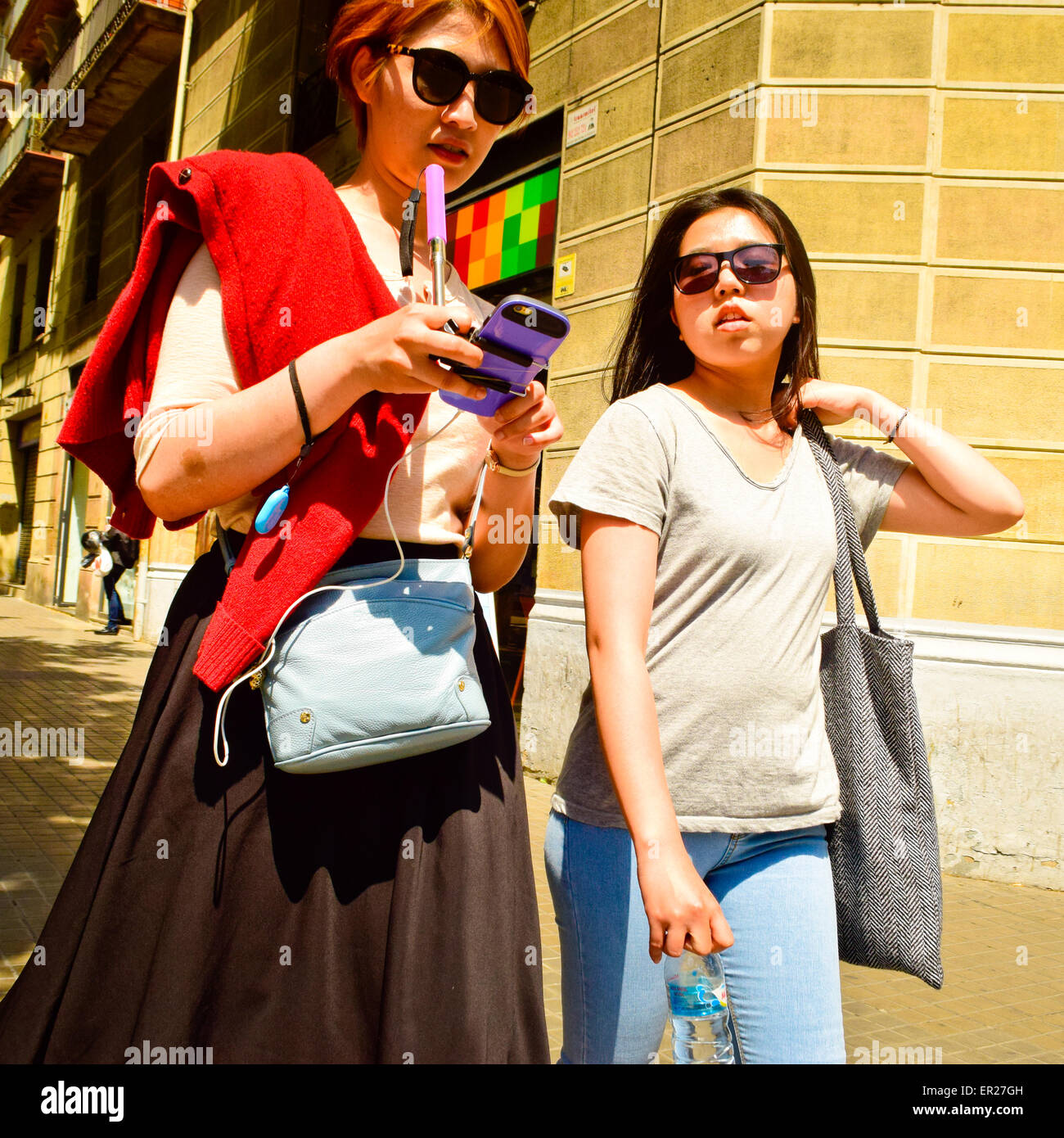 Asian women walking street hi-res stock photography and images - Alamy