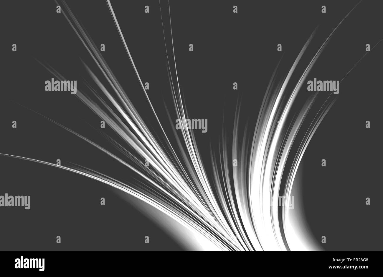 abstract black and white background and digital wave with motion blur ...