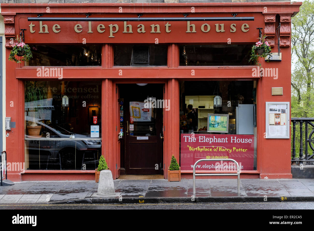 The Elephant House coffee shop, famous as the place where J.K. Rowling