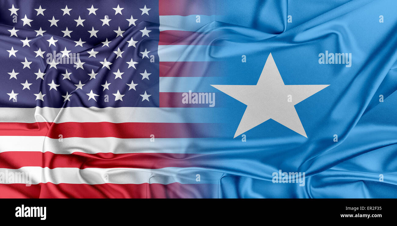 USA and Somalia Stock Photo