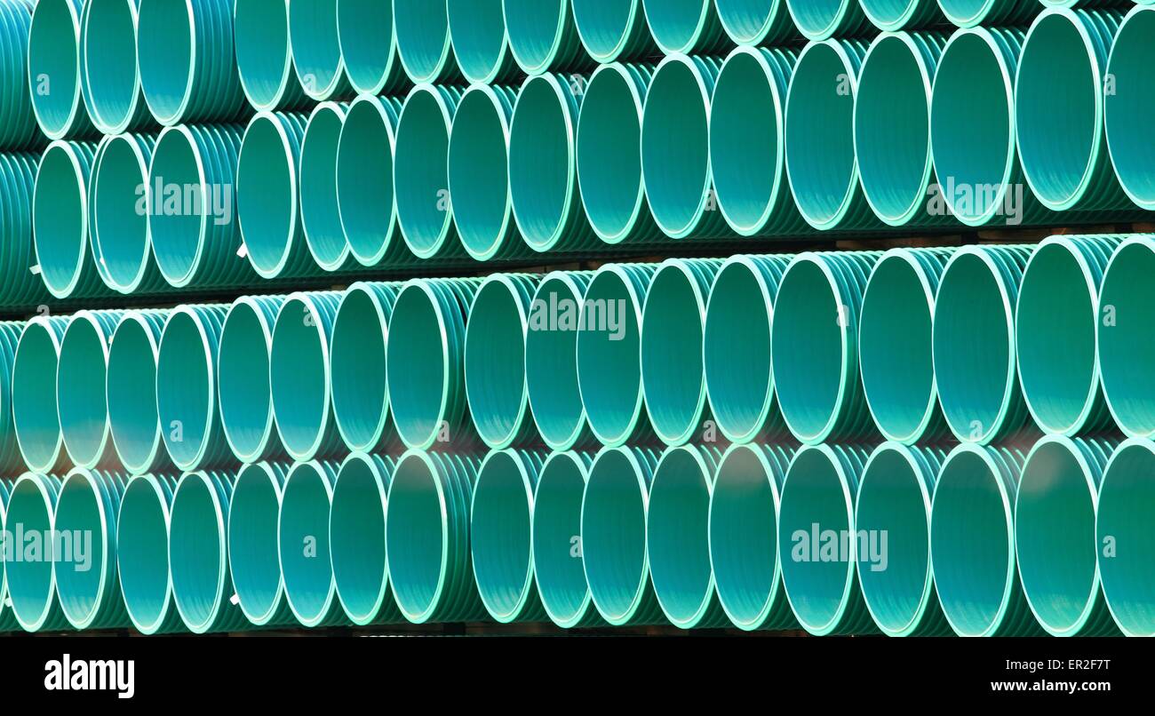 Industrial Plastic Pipes Stock Photo Alamy