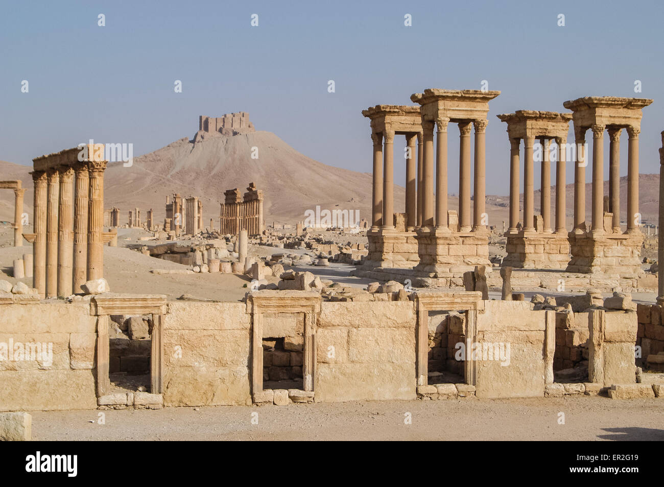 Ancient ruin city of Palmyra in Syria a UNESCO world heritage site of ...