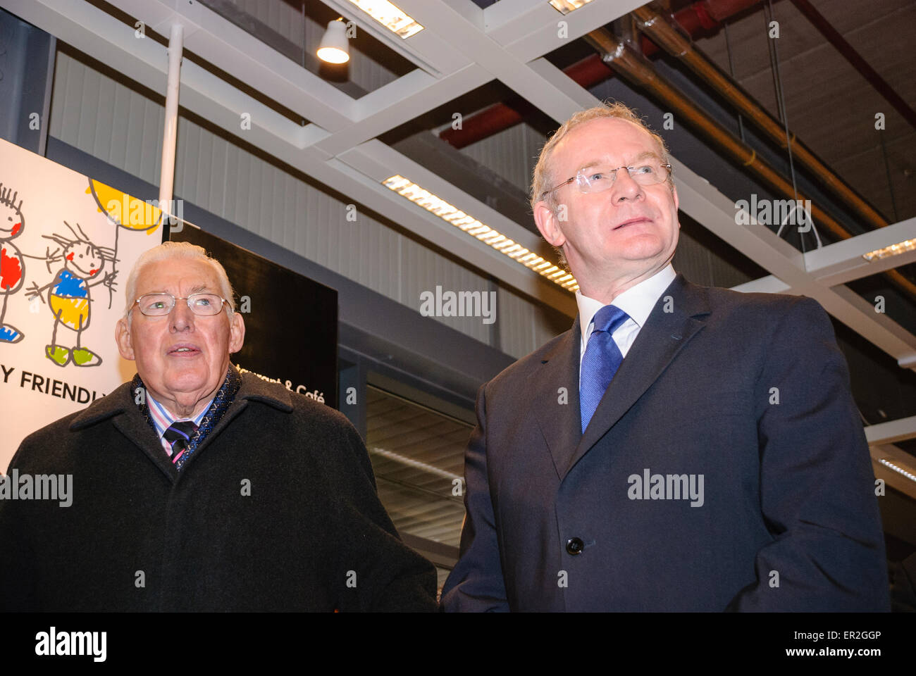 Ian Paisley Sr. and Martin McGuinness Stock Photo