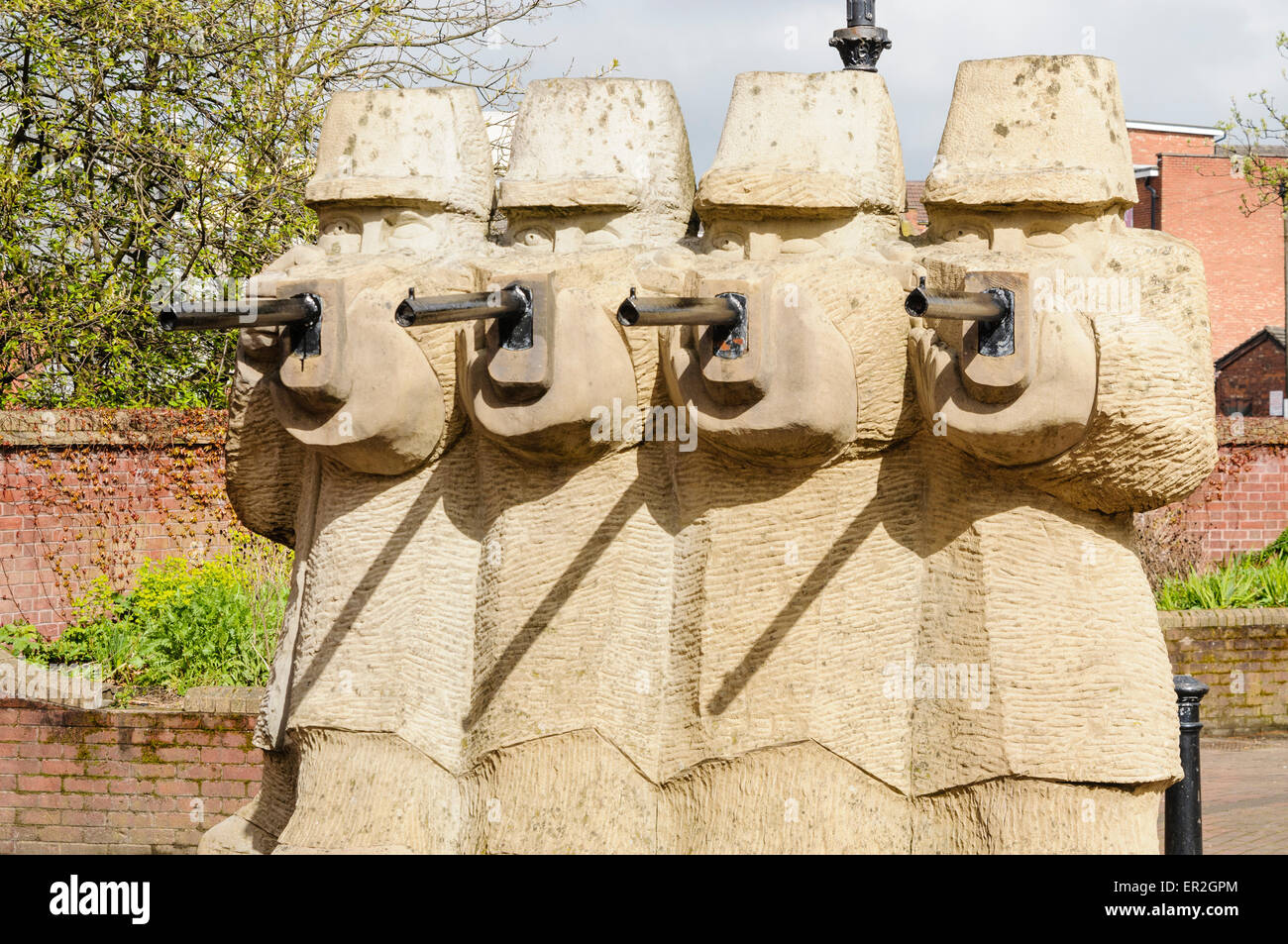 Statue by Gordon Young commemorating the 1842 Preston Riots, Lunn St