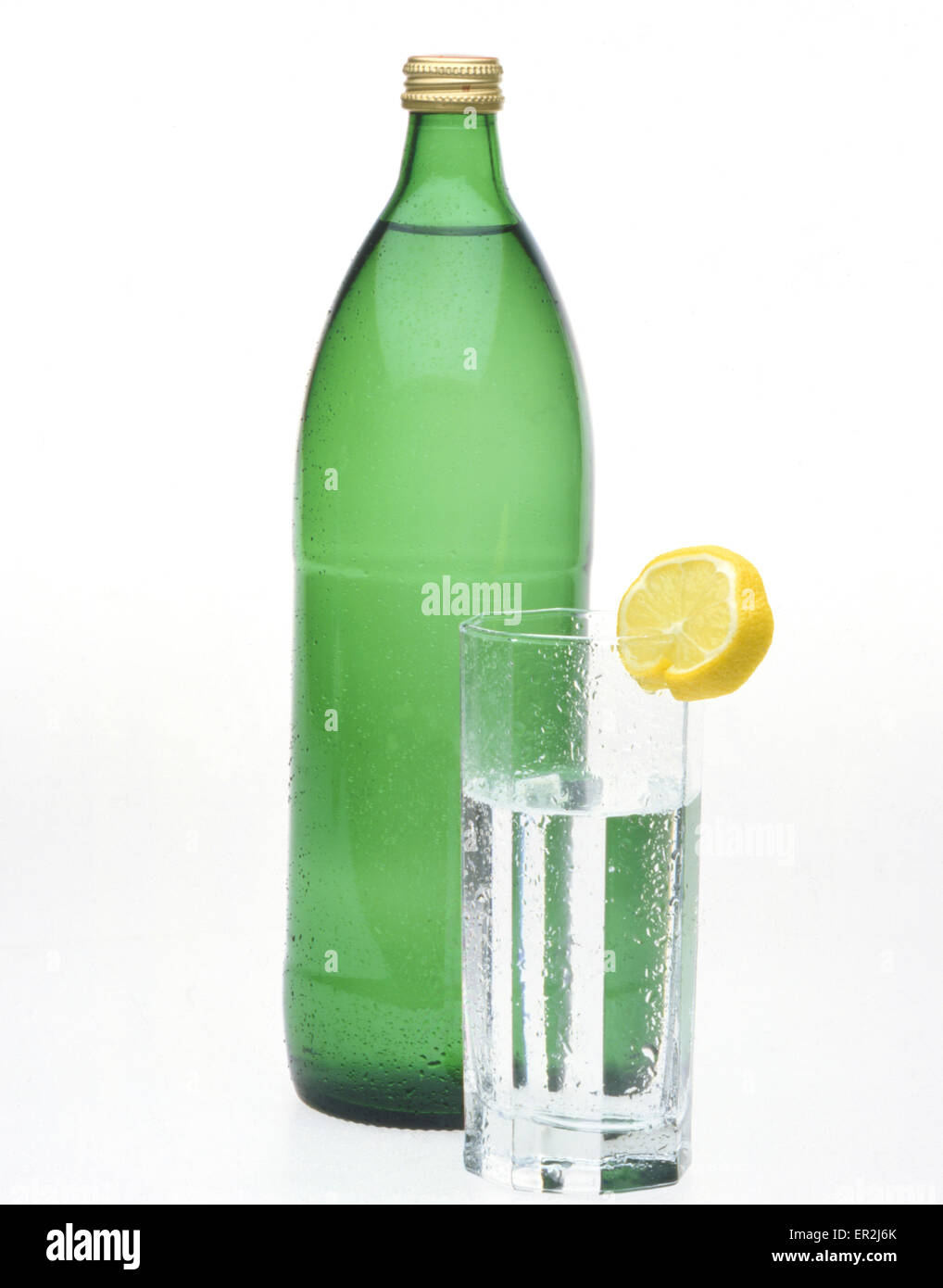 Mineralwasser in der Flasche Stock Photo