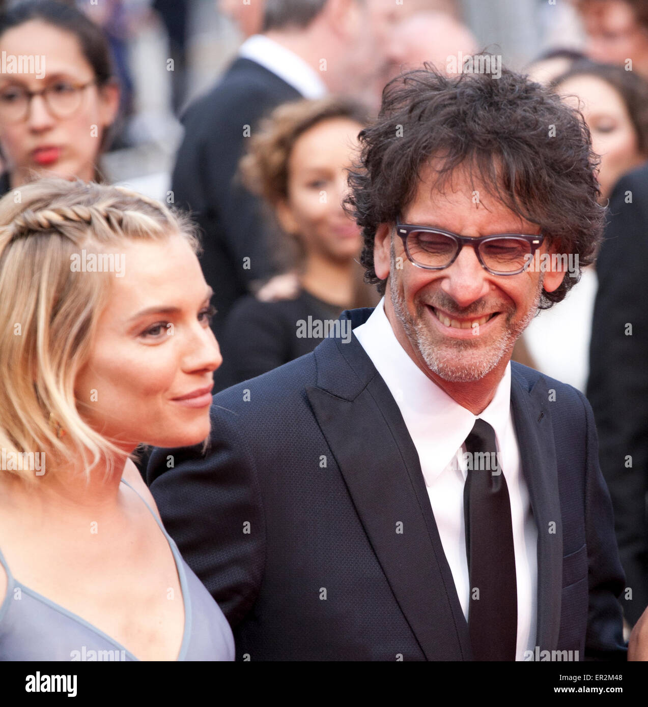 Cannes, France, 24th May, 2015. Director Joel Coen and Sienna Miller at