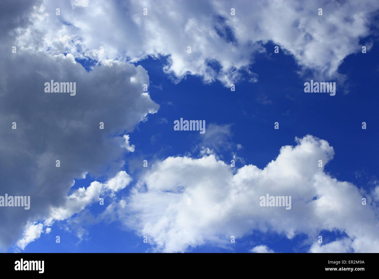 beautiful white clouds on blue sky background Stock Photo - Alamy