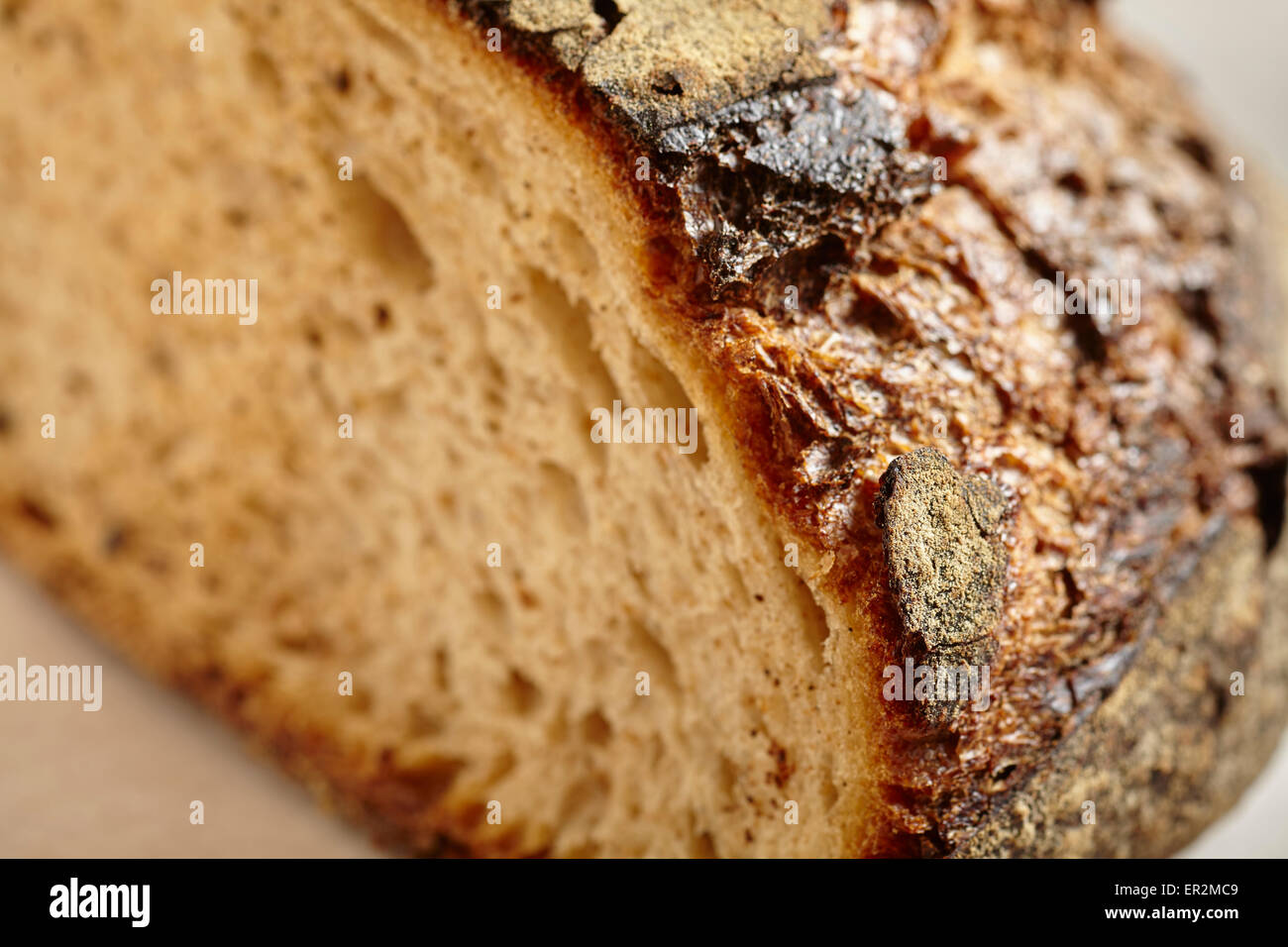 modern American whole grain artisan bread Stock Photo