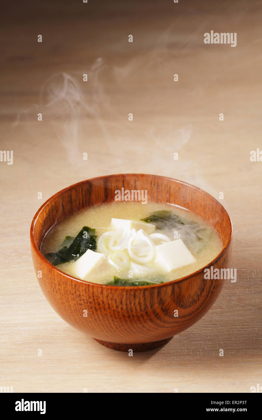 Miso soup Stock Photo