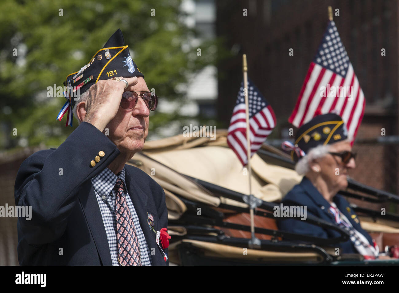 Middletown, N.Y, USA. 25th May, 2015. Grand Marshall Edward Collins