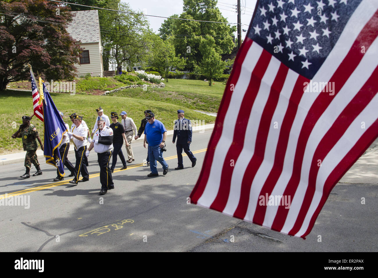 Middletown, N.Y, USA. 25th May, 2015. Marchers in the Middletown-Town ...