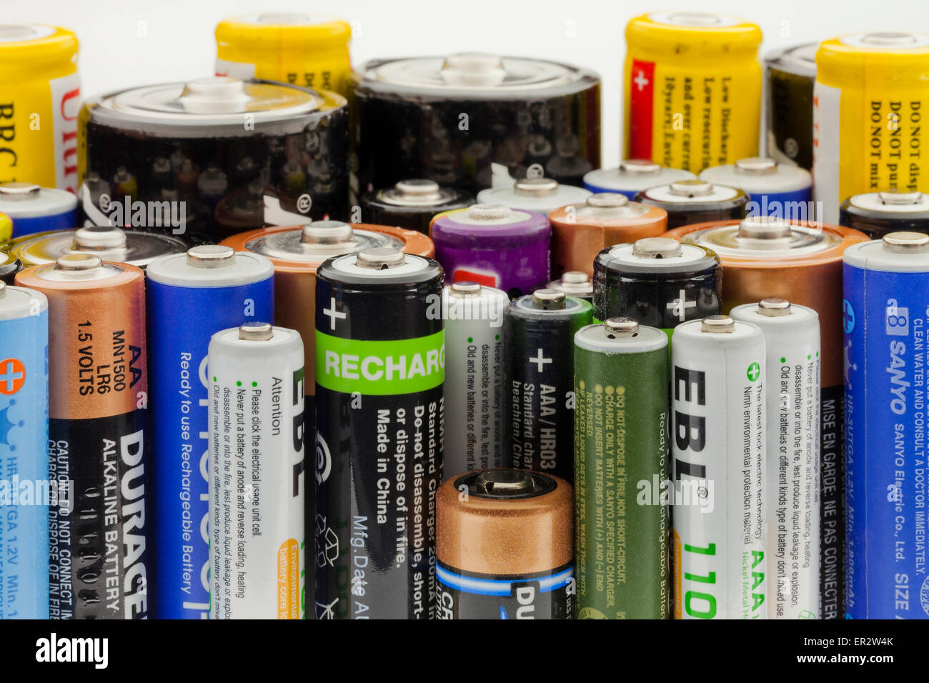 Household batteries Stock Photo Alamy