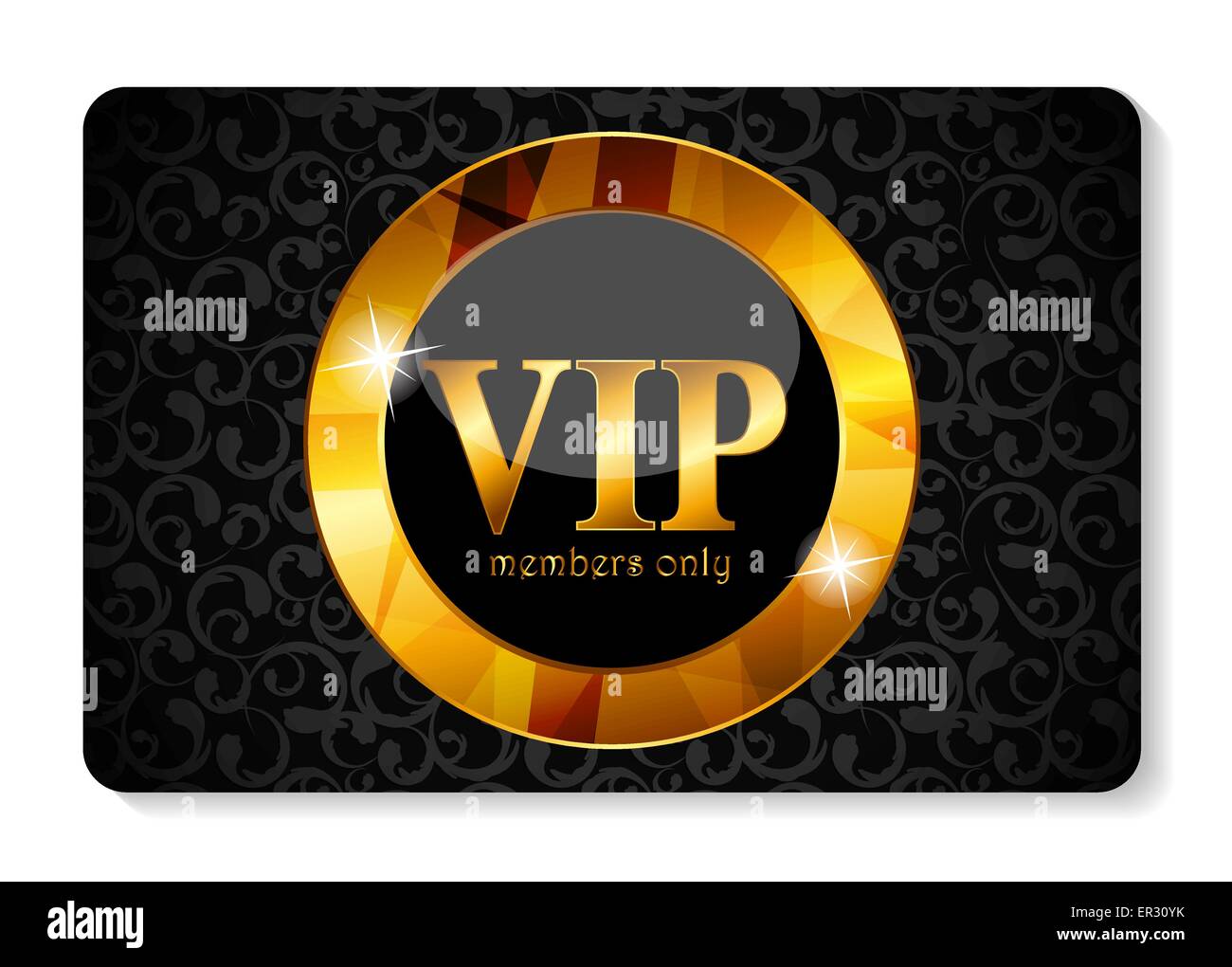 VIP Members Card Vector Illustration Stock Vector Image & Art - Alamy