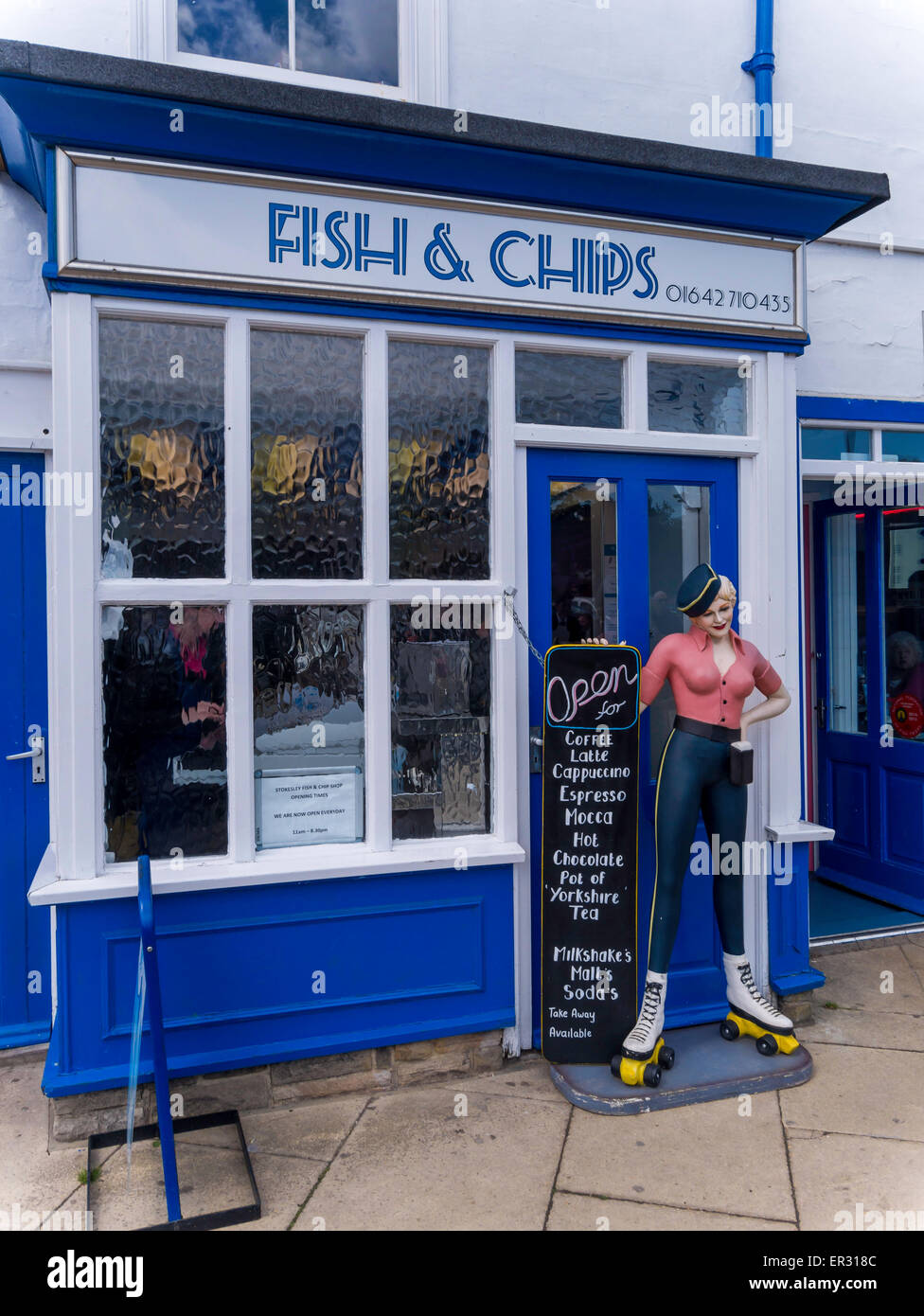 Fish and Chip shop and restaurant Stokesley North Yorkshire England