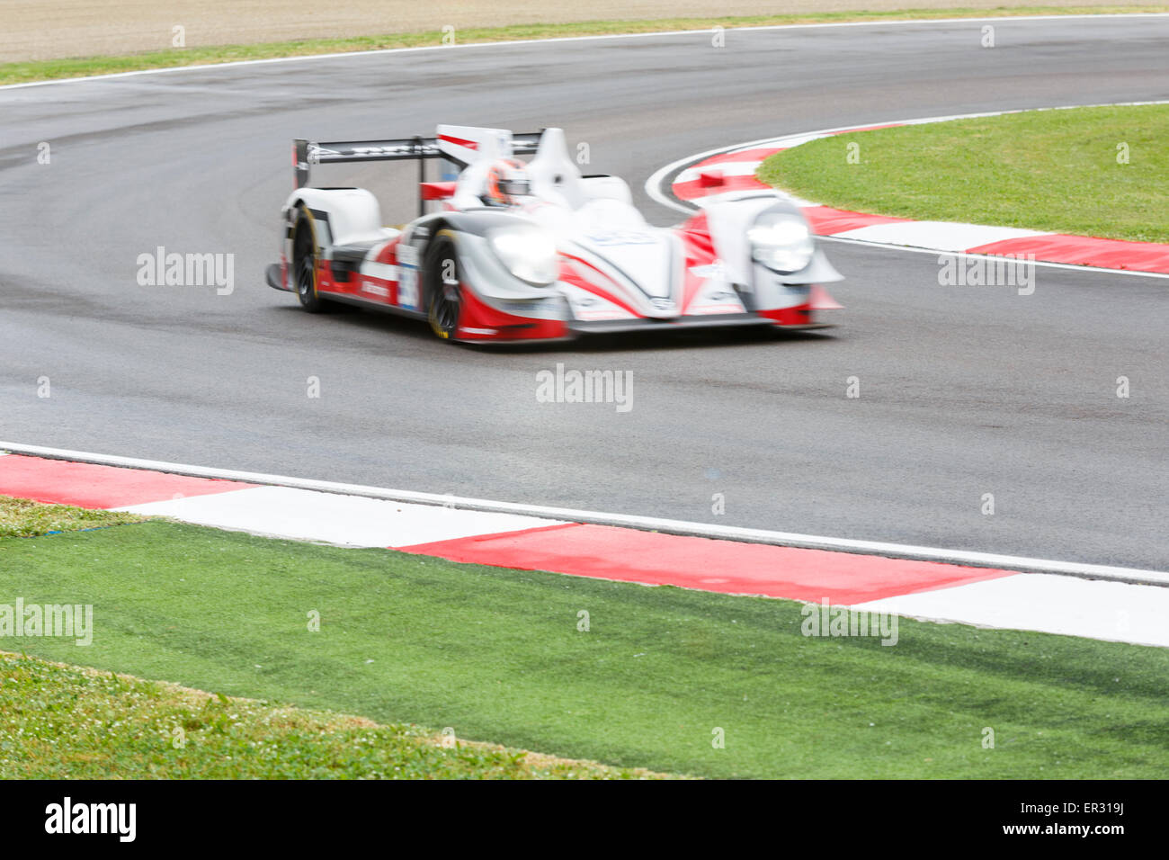 Imola, Italy – May 16, 2015: Gibson 015S – Nissan of JOTA Sport Team, driven by Simon Dolan in action during the Le Mans Series Stock Photo
