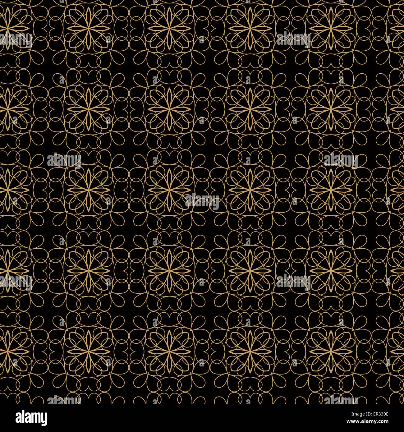Seamless geometric floral pattern Stock Vector Image & Art - Alamy