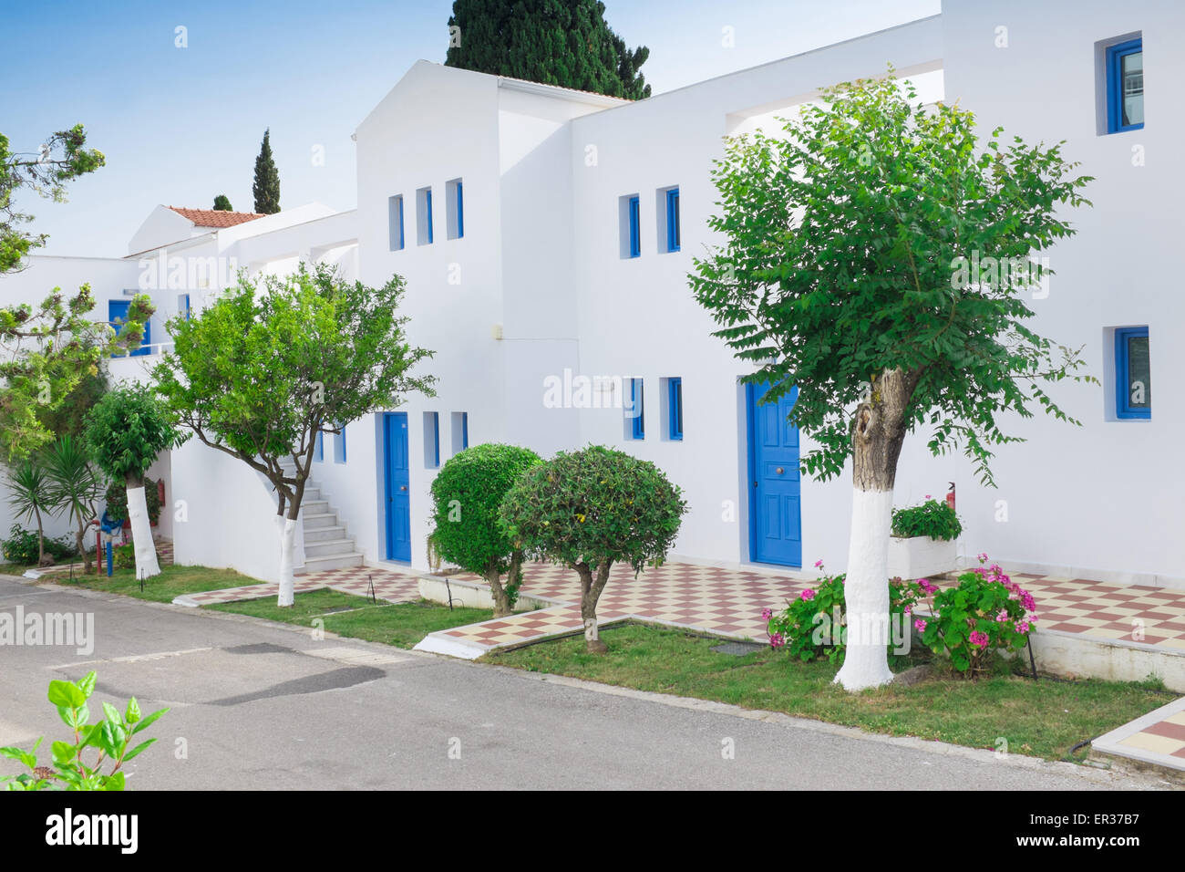 Holiday resort in Lefkada island, Greece Stock Photo