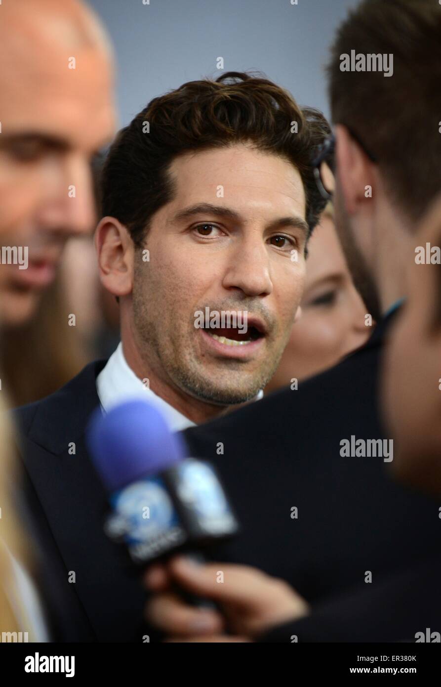Actor Jon Bernthal at the premier of the blockbuster movie Fury at the Newseum October 21, 2014 in Washington D.C. Stock Photo