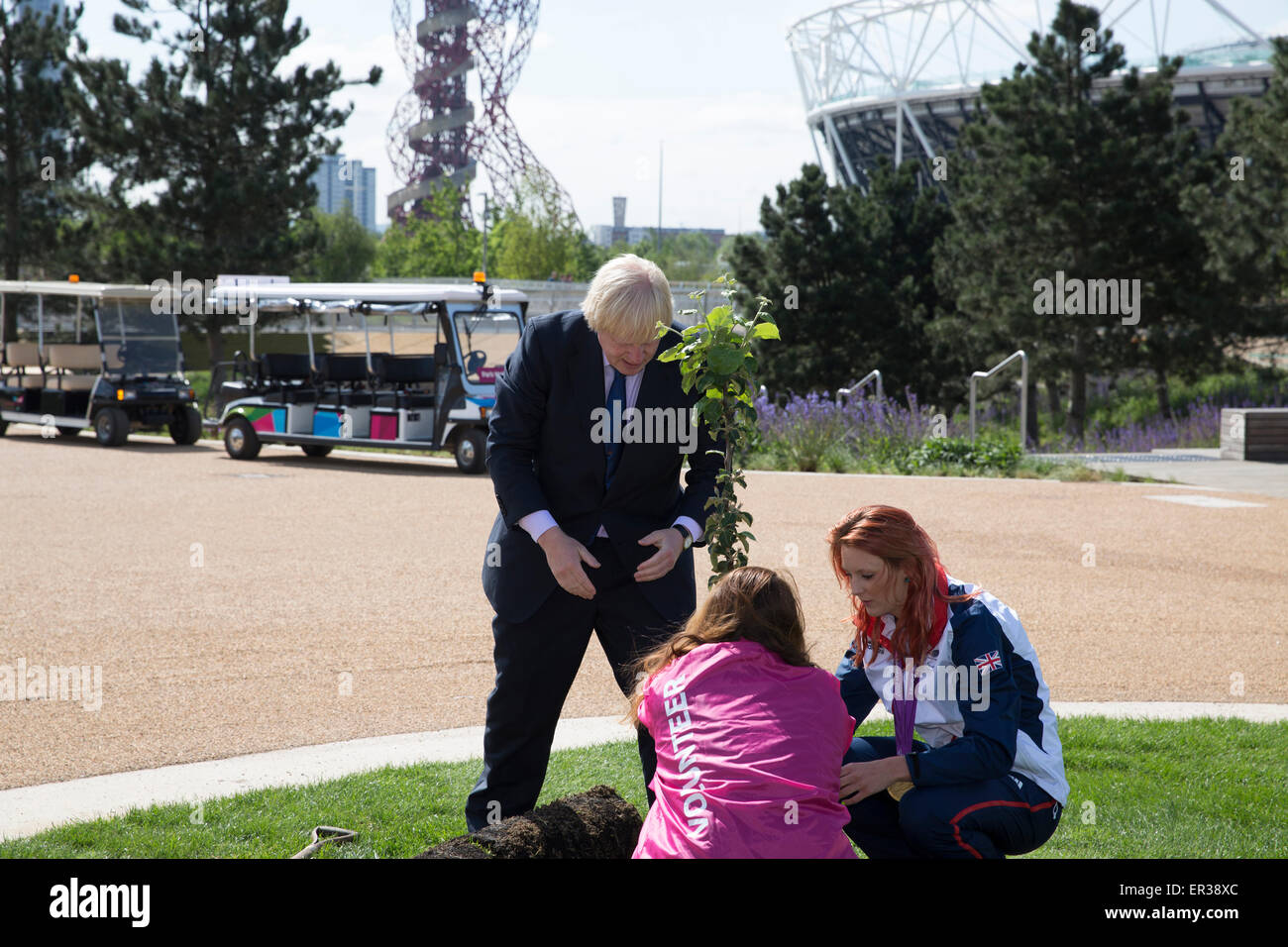 London Mayor Boris Johnson was joined by Paralympic gold medallist ...