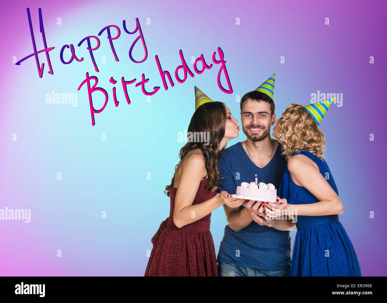 Birthday cake happy birthday sign hires stock photography and images
