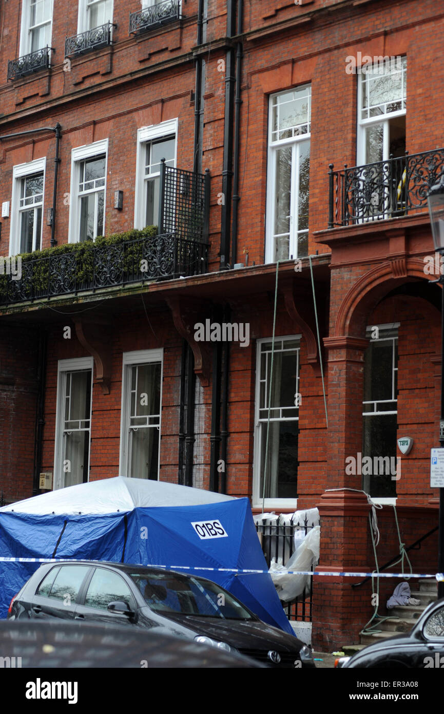 A balcony collapse at Cadogan Square in Knightsbridge, West London has