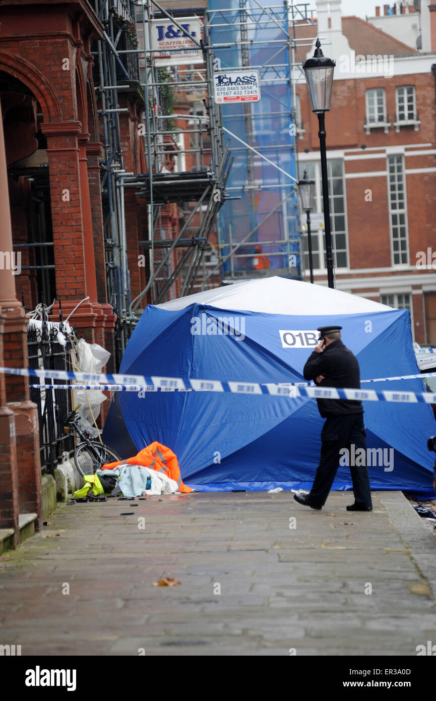 A balcony collapse at Cadogan Square in Knightsbridge, West London has