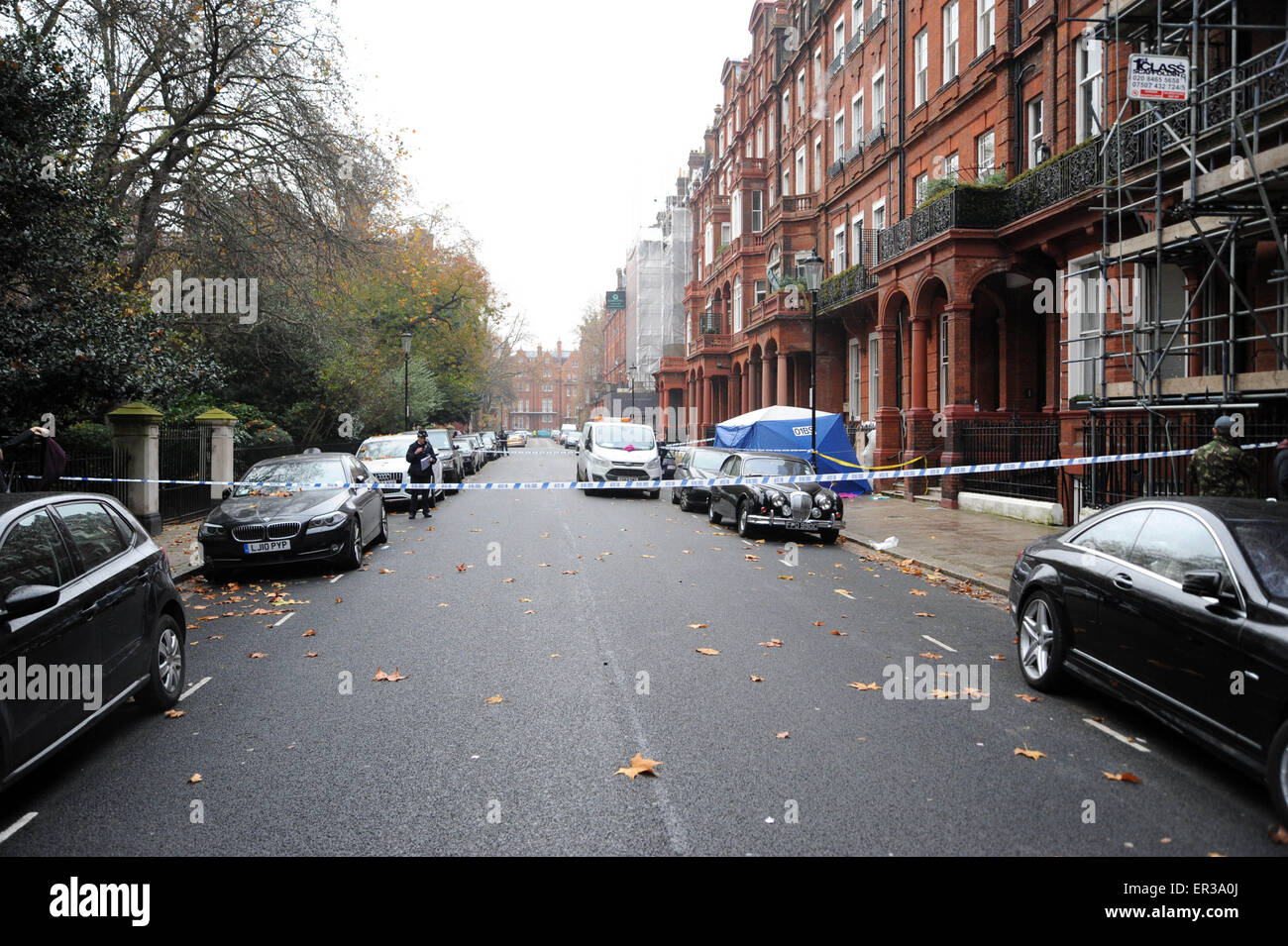 A balcony collapse at Cadogan Square in Knightsbridge, West London has