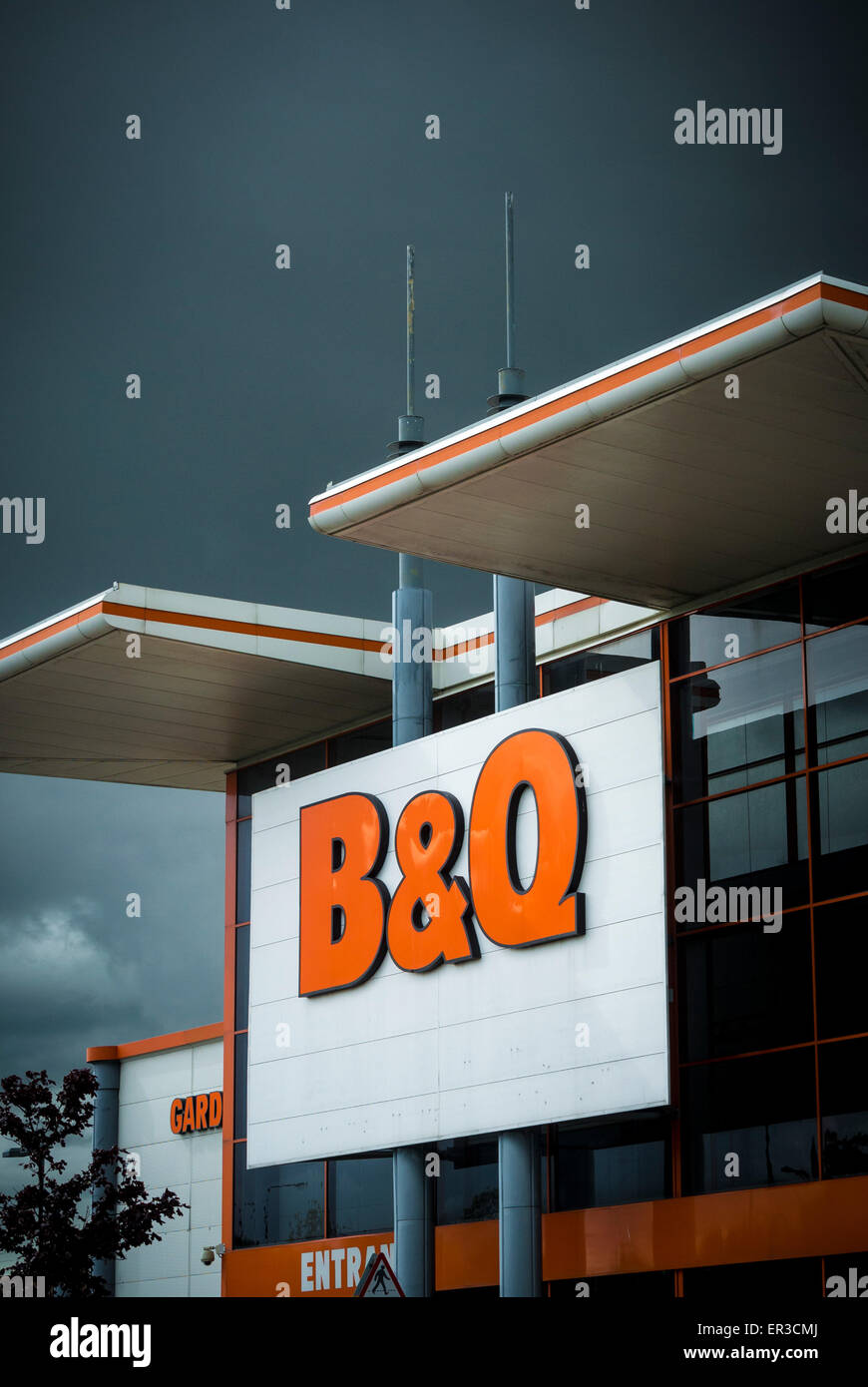 B&Q store sign Stock Photo Alamy