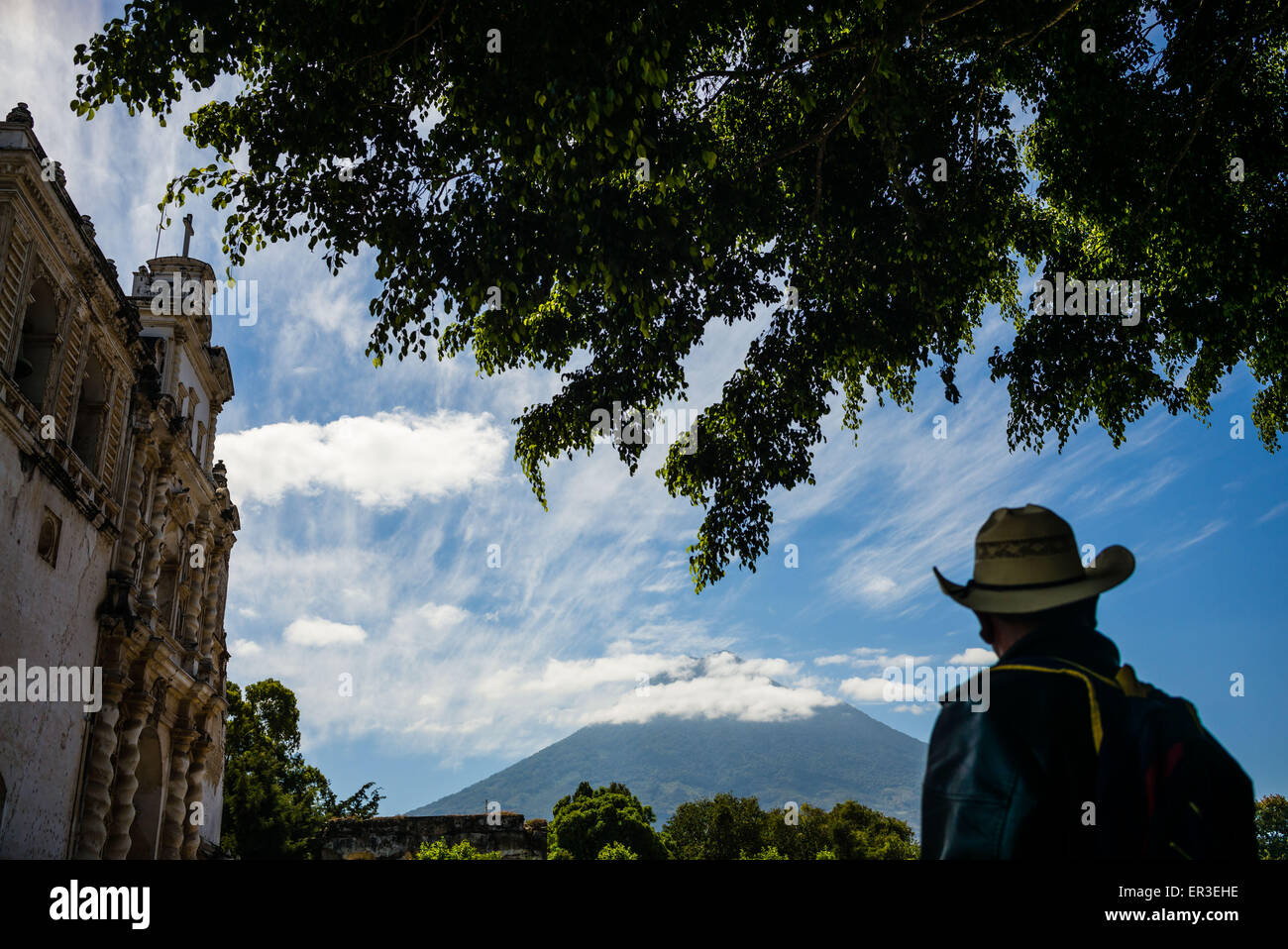 Cathedral of Antigua, Guatemala. Stock Photo