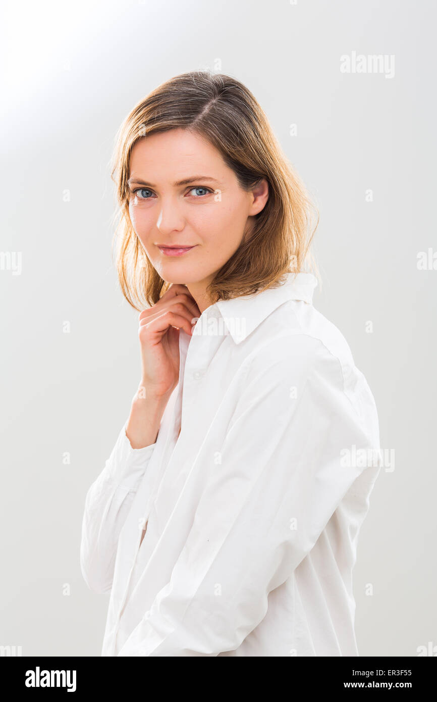 Portrait of a woman. Stock Photo