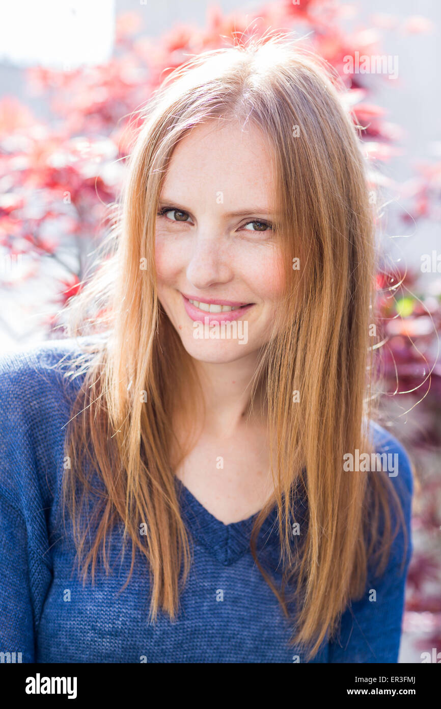 Portrait of a young woman. Stock Photo