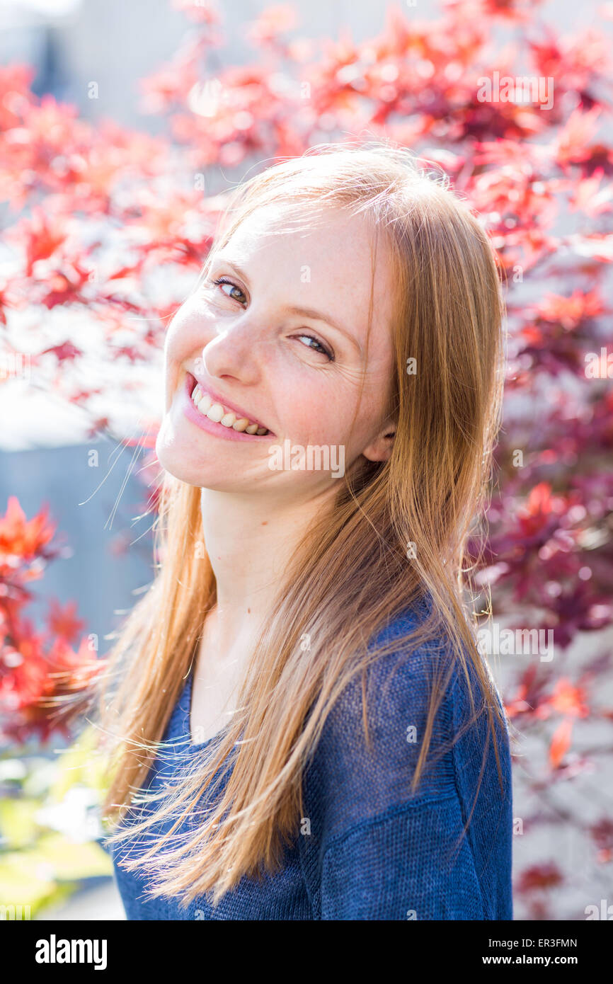 Portrait of a young woman. Stock Photo