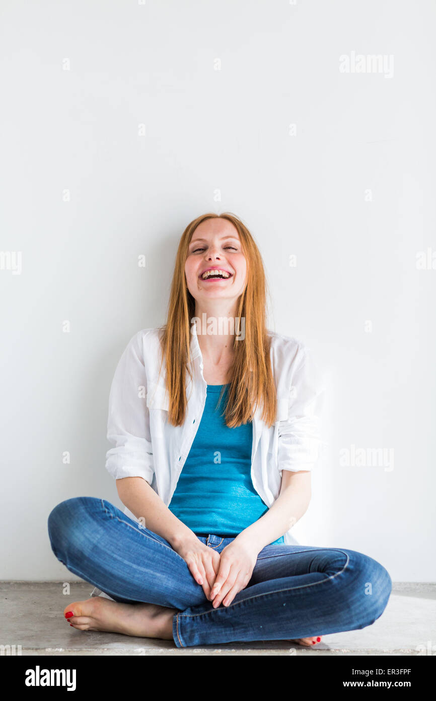 Laughing woman. Stock Photo