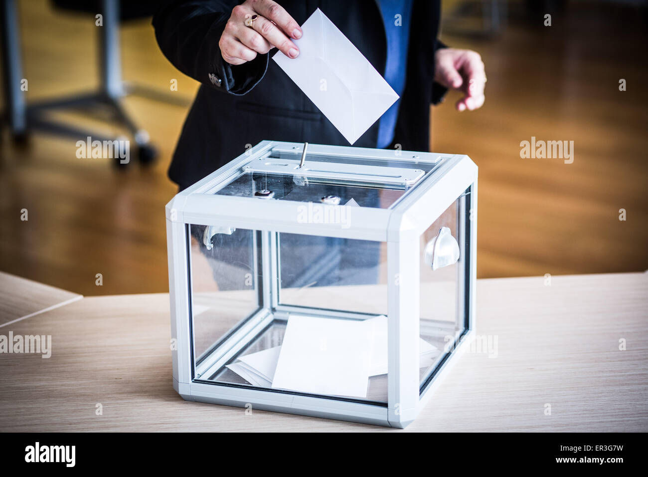 Ballot box. Stock Photo