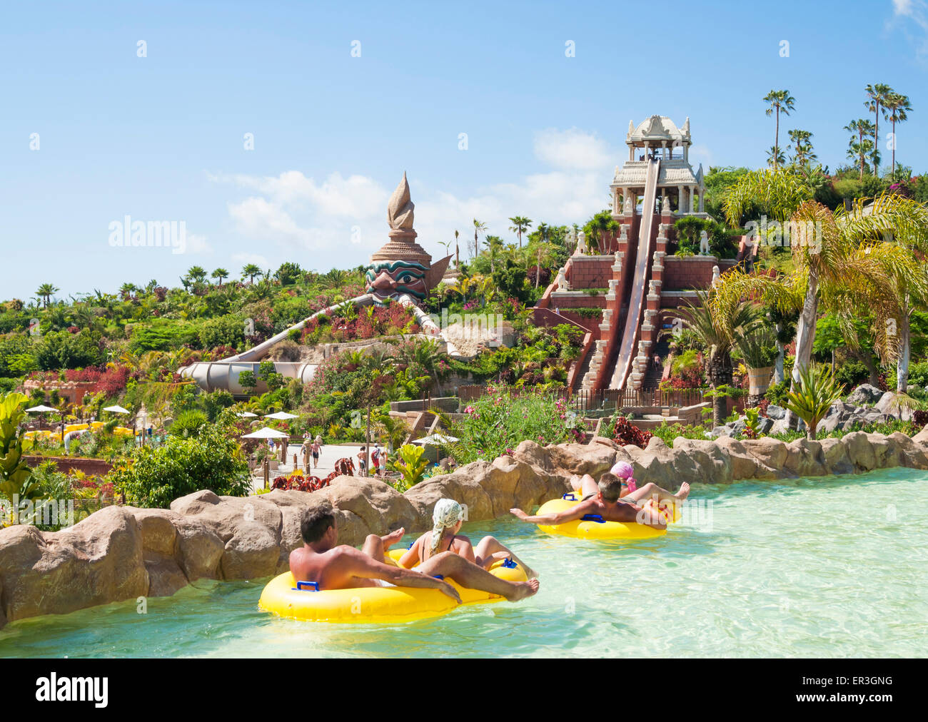 Siam Park water park on Tenerife, Canary Islands, Spain Stock Photo