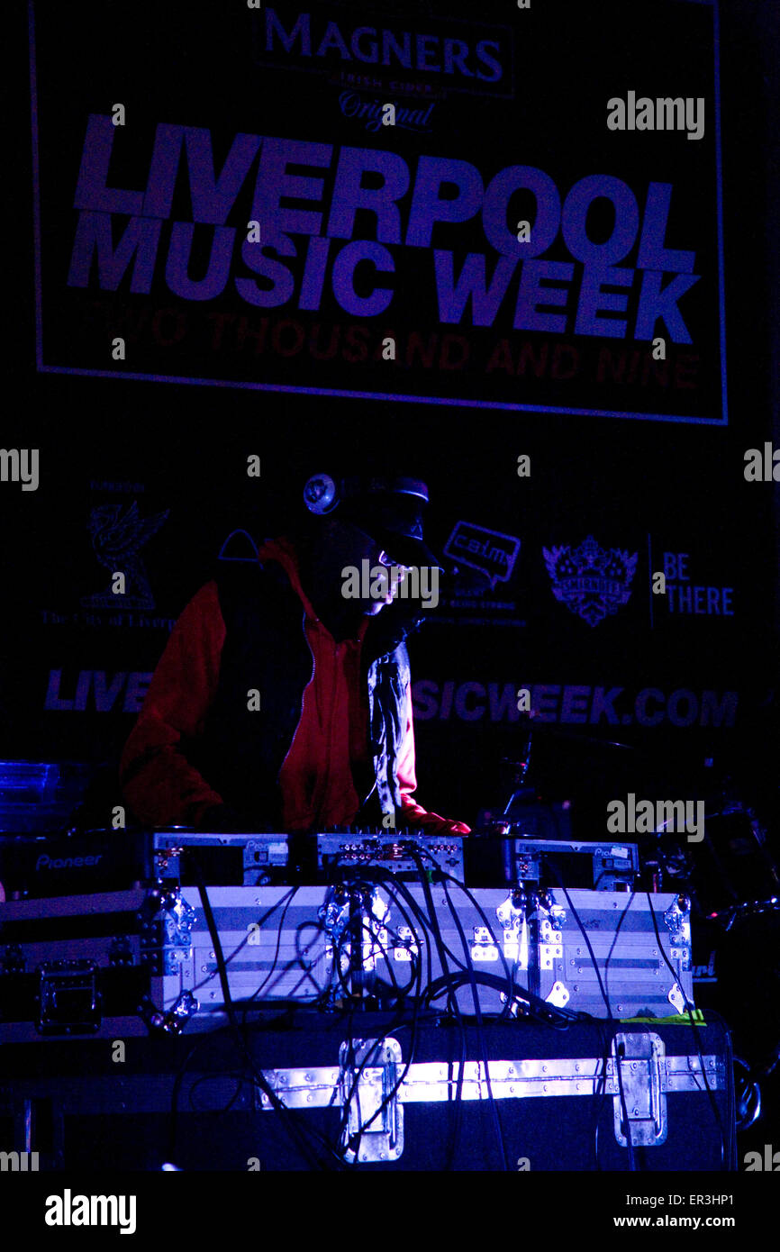 Rapper Young Kof performing at Alma De Cuba for Liverpool Music Week 2009, Liverpool, UK Stock Photo