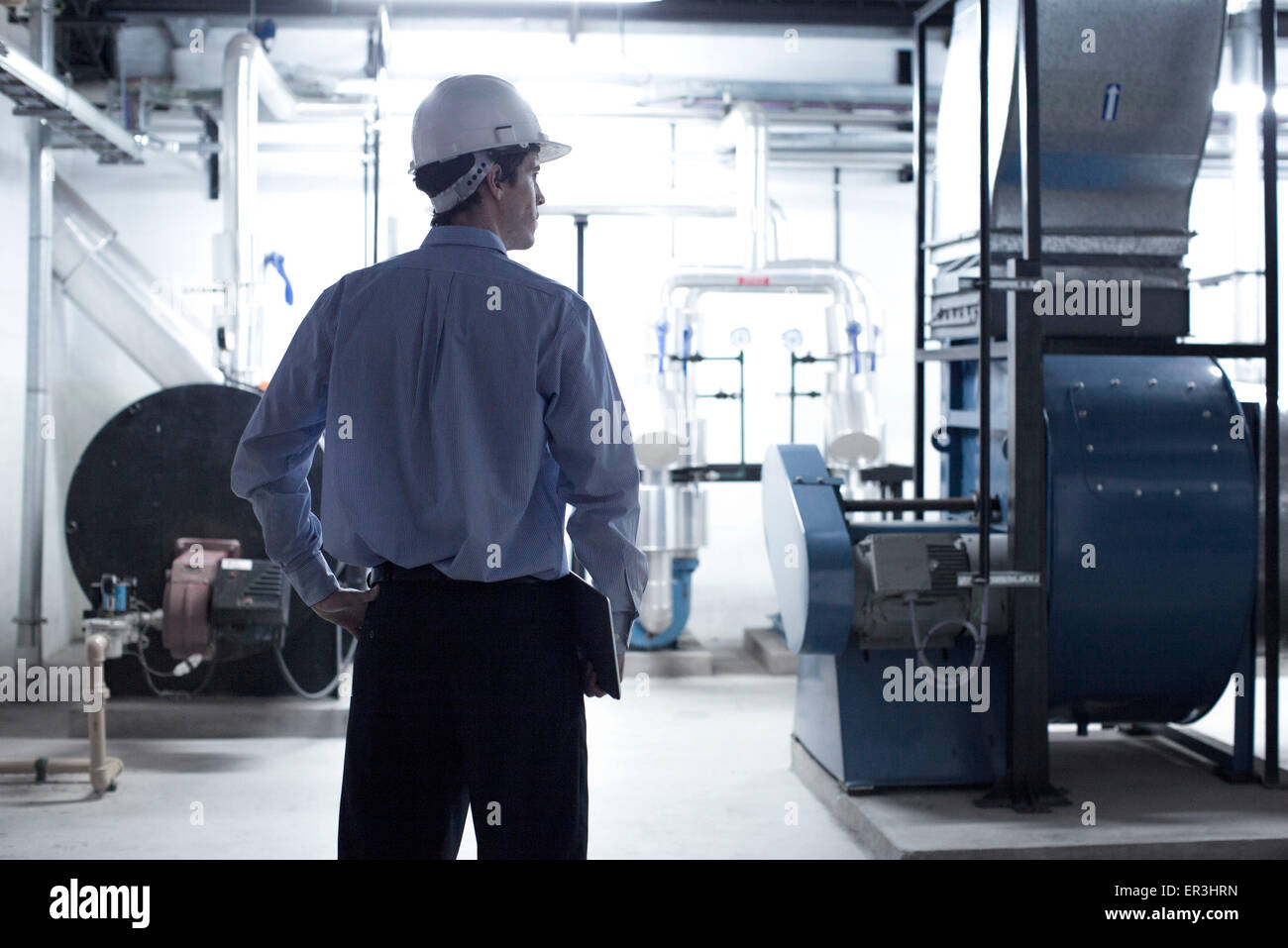 Industrial plant supervisor Stock Photo Alamy
