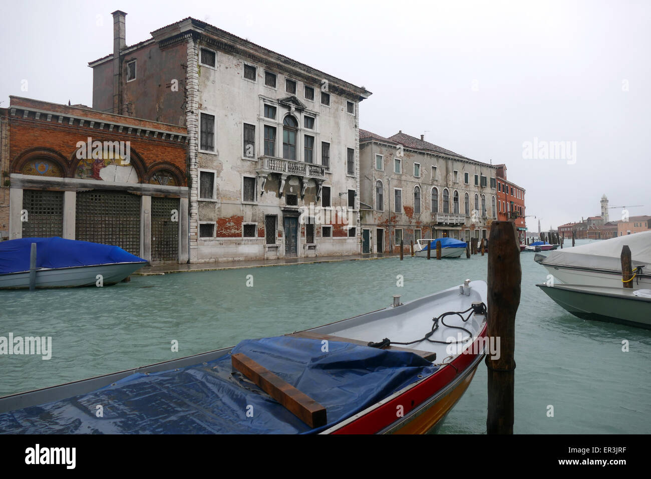 Pier with boats. Venice Stock Photo - Alamy
