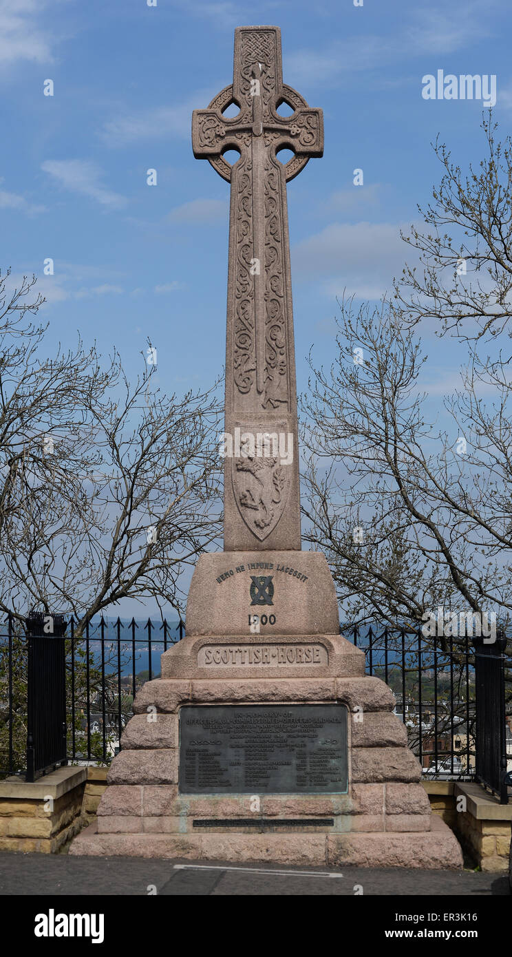 Scottish Horse Memorial, on the Esplanade Edinburgh Castle Stock Photo