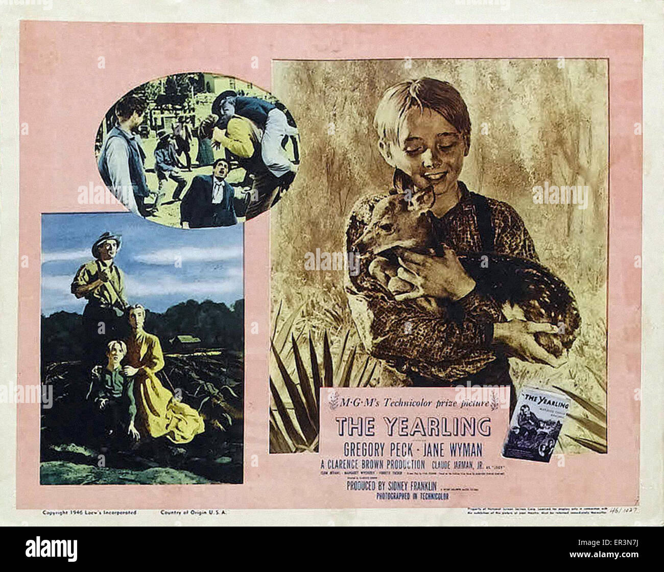 The yearling movie poster stock photo alamy