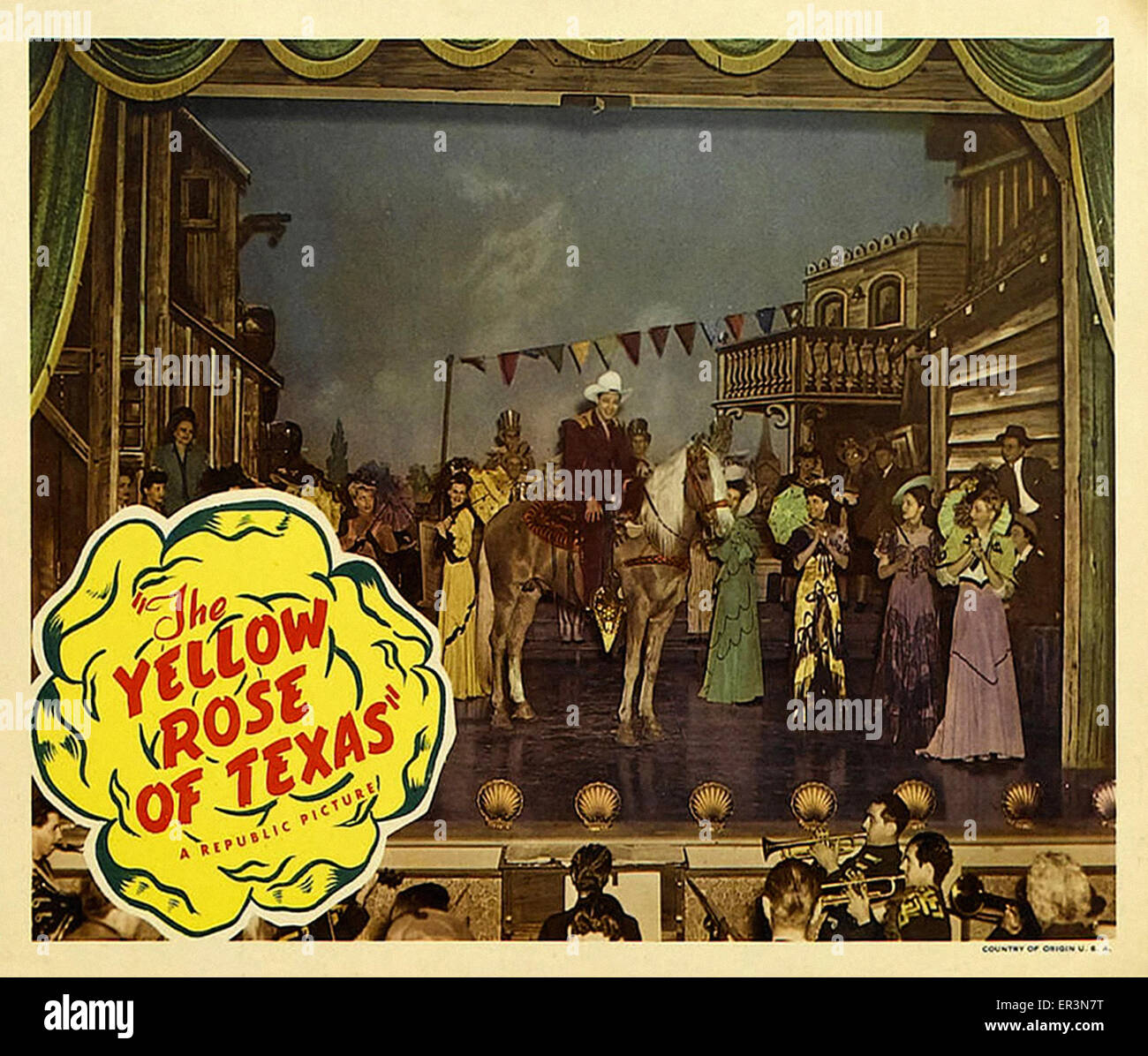 The Yellow Rose of Texas Movie Poster Stock Photo Alamy