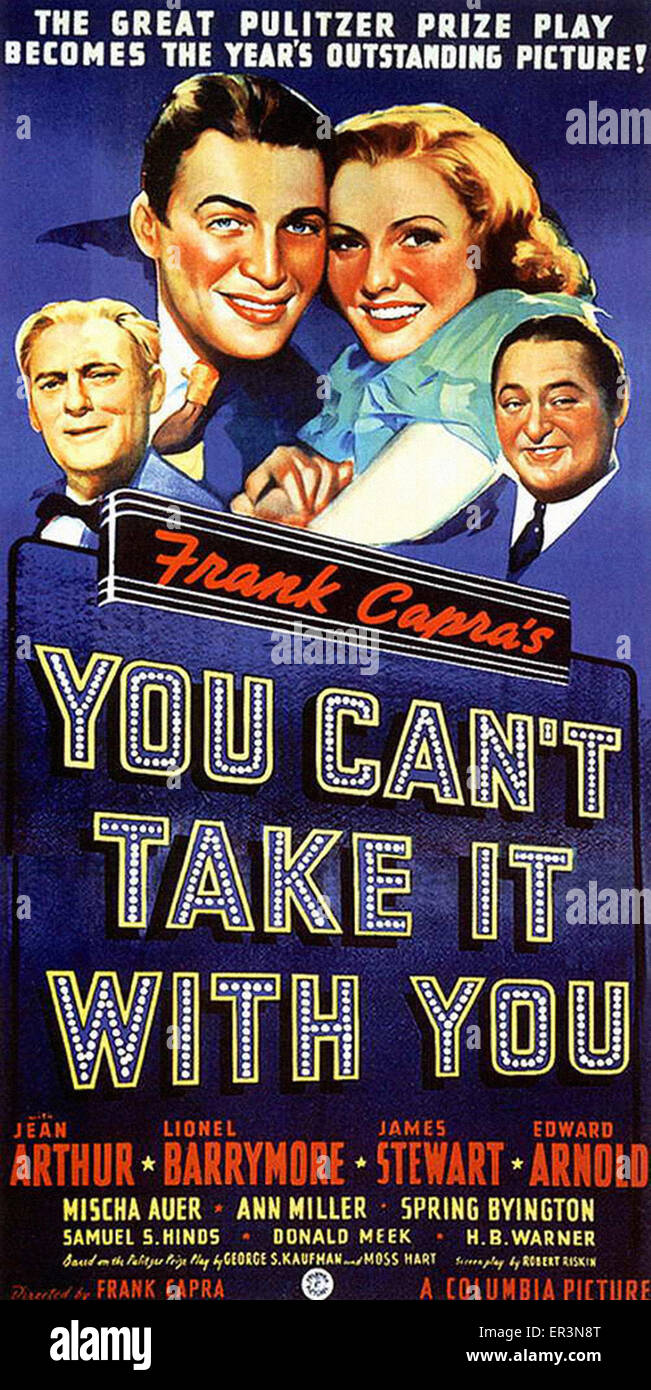 You can t take it with you movie poster stock photo alamy