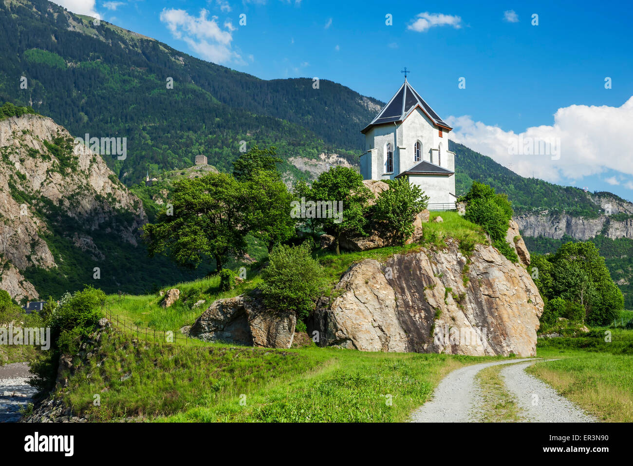 Chapel of the Immaculate Conception in Savoy, France Stock Photo