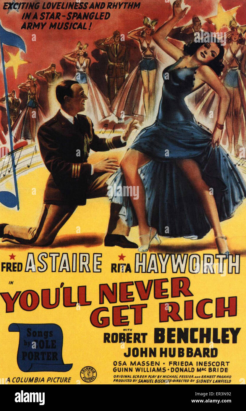 You'll Never Get Rich - Movie Poster Stock Photo