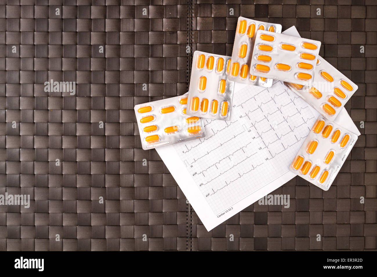 Medical treatment for a heart disease background Stock Photo - Alamy