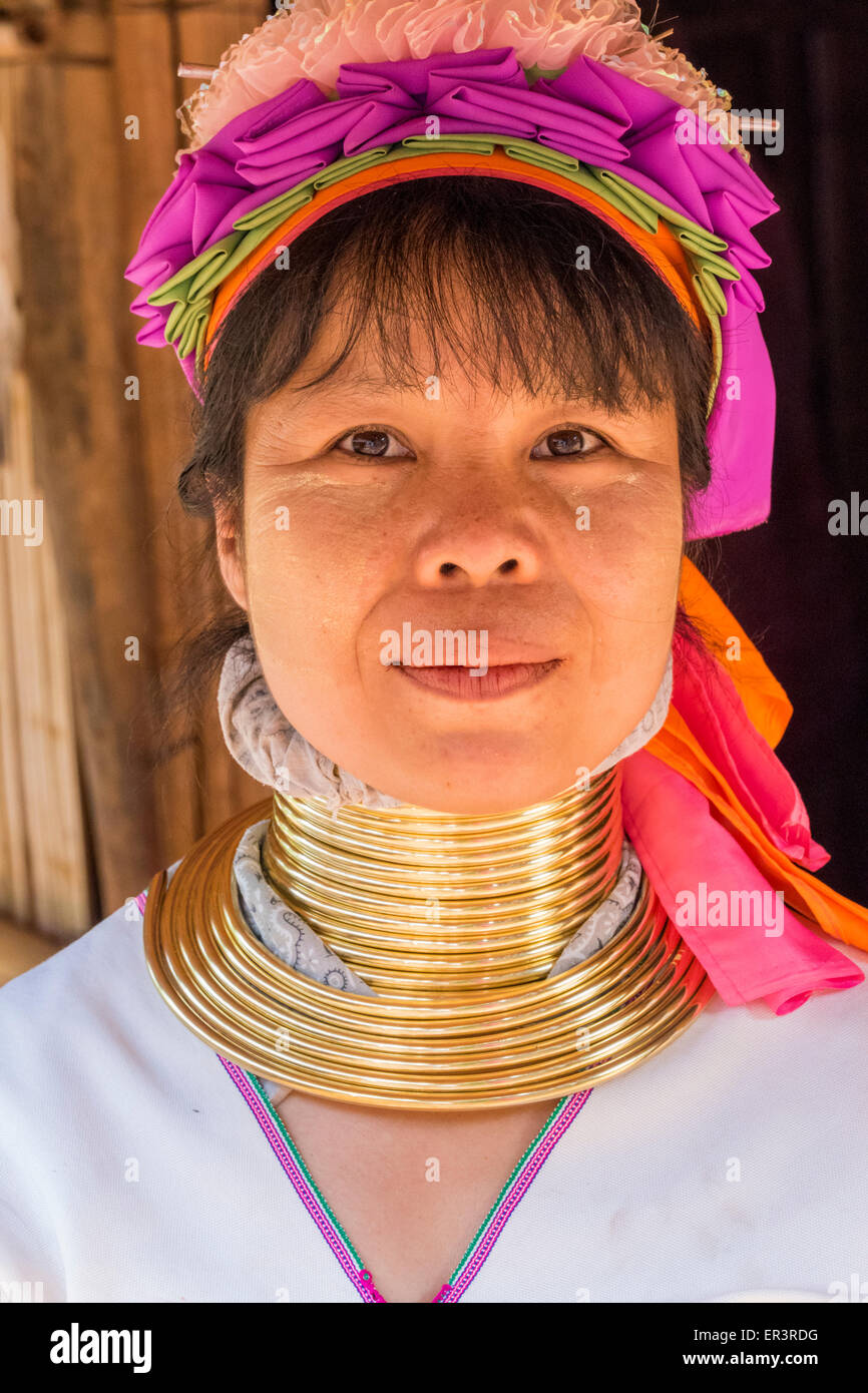 Long Neck Woman, Long Neck Karen, from the tribe of the Karen, Chiang
