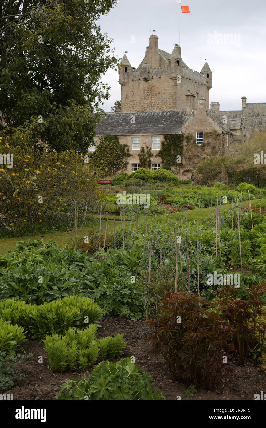 Cawdor Castle viewed from the gardens - Nairn - Highlands - Scotland - UK Stock Photo