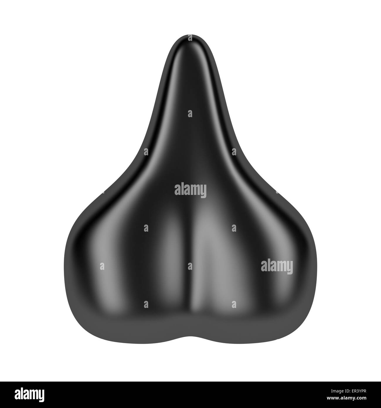 Bicycle seat isolated on white background, top view Stock Photo Alamy