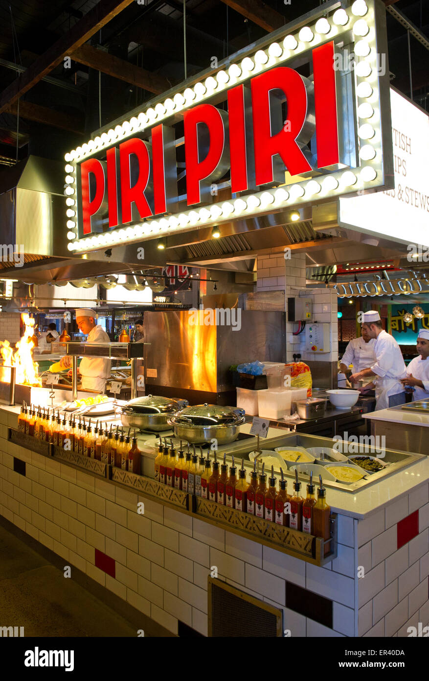 ZaZa Bazaar, Bristol, UK, an international streetfood restaurant. Stock Photo