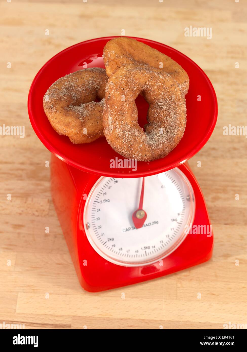 A close up shot of a set of food scales Stock Photo Alamy